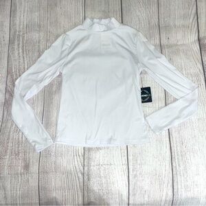 NWT ONE STEP UP Girls Ribbed White Long Sleeved Turtleneck Shirt Size Medium